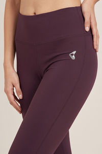 Zelocity Quick Dry Training 3/4th Leggings - Purple Plumeria — thumbnail 5